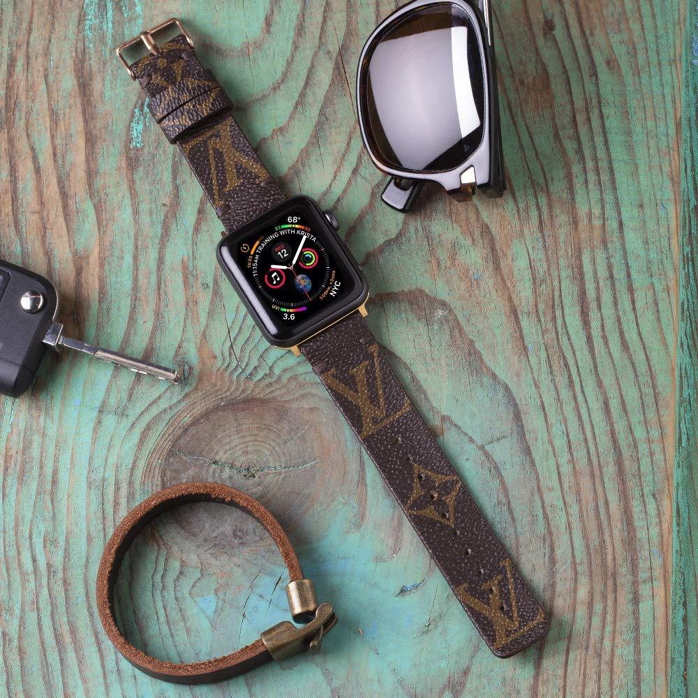 Upcycled LV Classic Logo Apple Watch Band