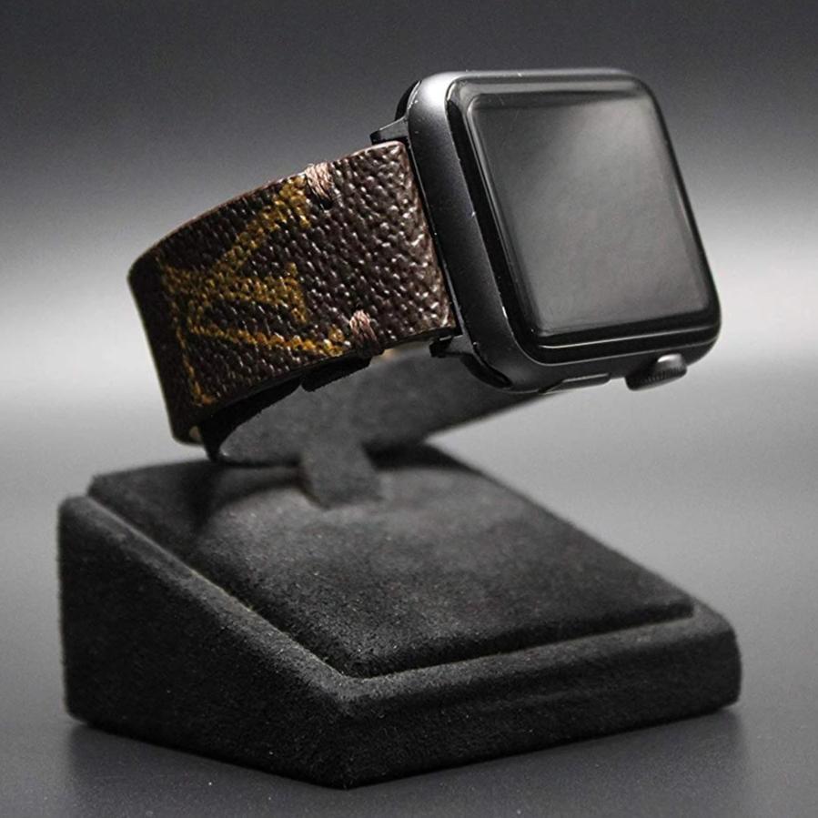 Upcycled LV Classic Logo Apple Watch Band