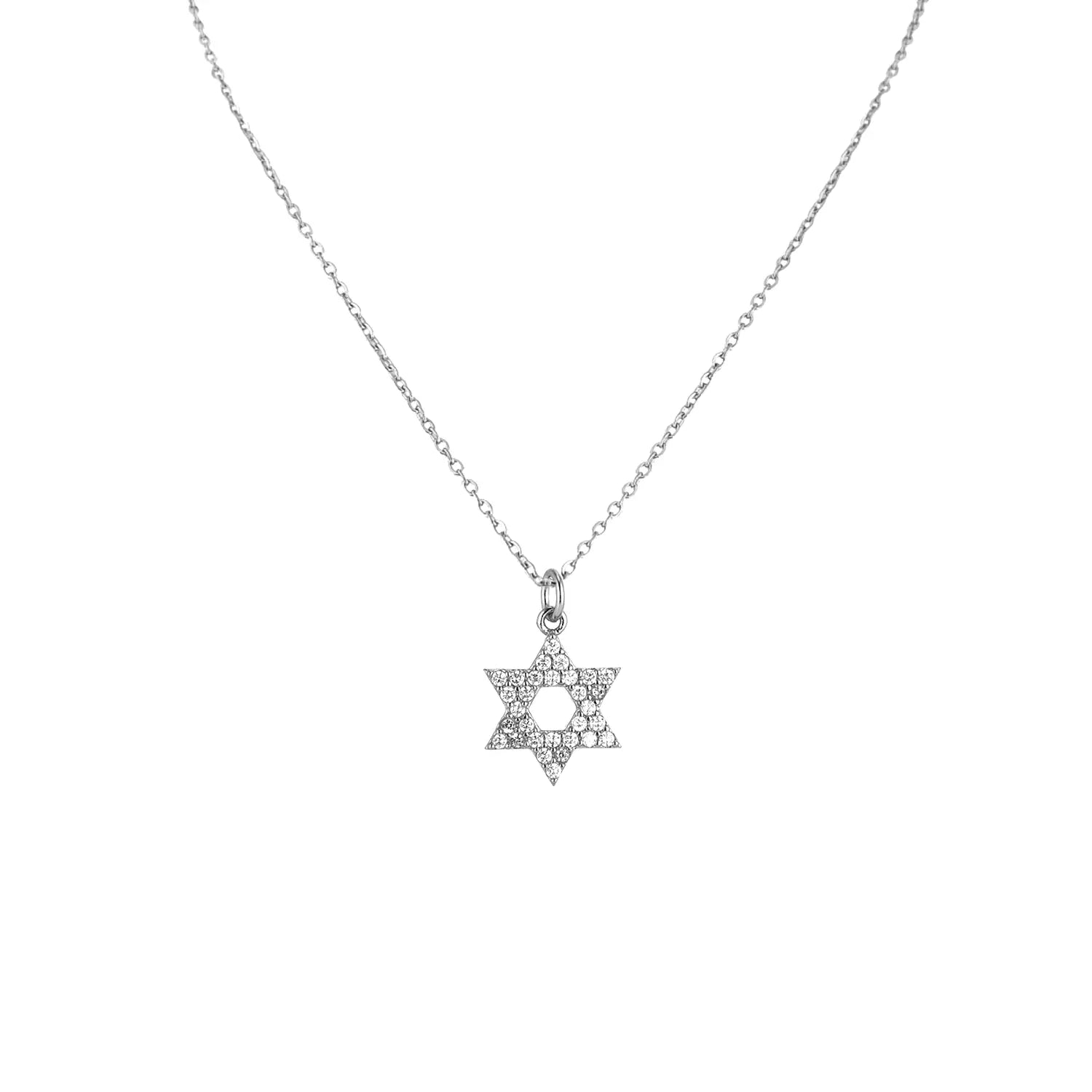 Star of David Charm Necklace