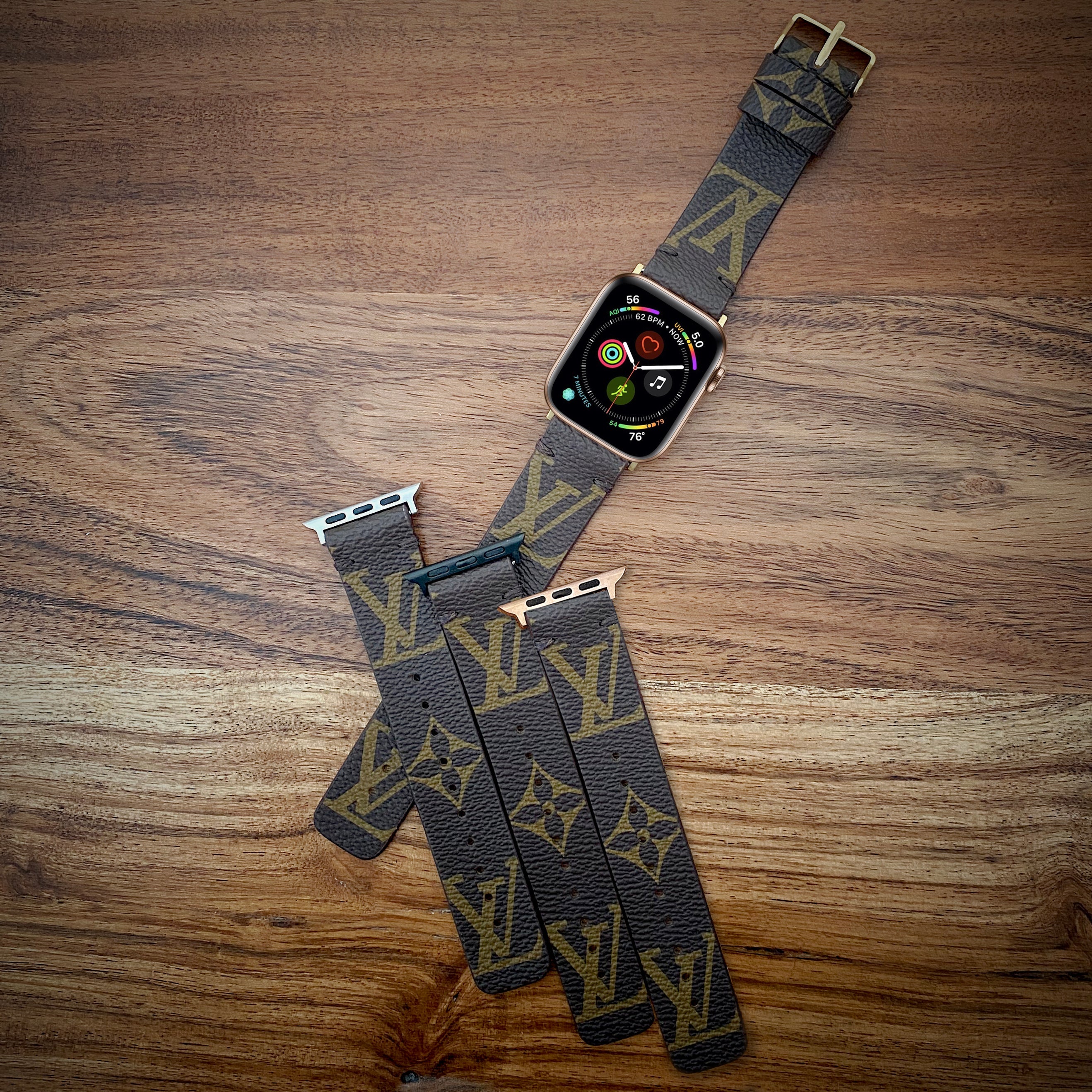 Upcycled LV Classic Logo Apple Watch Band