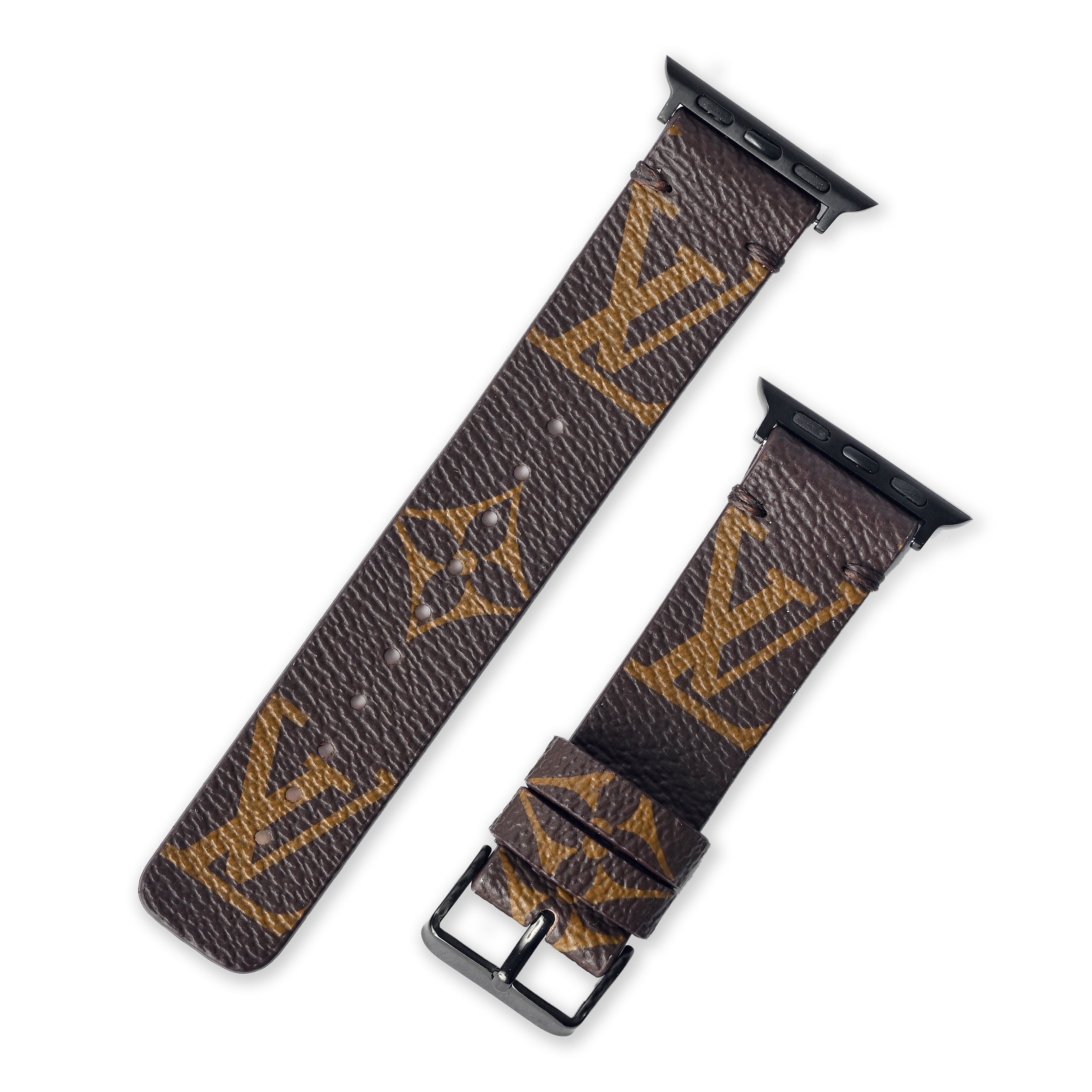 Upcycled LV Classic Logo Apple Watch Band